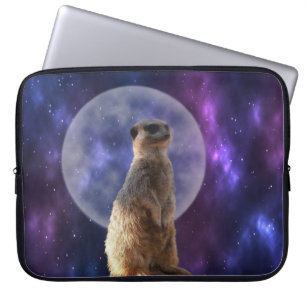 Protection Pour Ordinateur Portable Meerkat La Nuit De La Pleine lune Bleue,