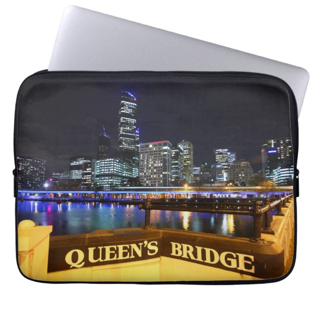 Protection Pour Ordinateur Portable Melbourne CBD Queens Bridge (Devant)