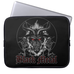 Protection Pour Ordinateur Portable Métal de noir de pentagone étoilé de Baphomet