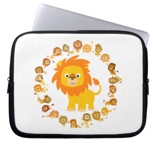 Protection Pour Ordinateur Portable Mignonette Carton Lion Mandala