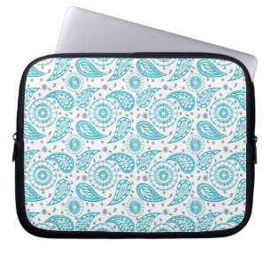 Protection Pour Ordinateur Portable modèle ethnique de sarcelle d'hiver de Paisley