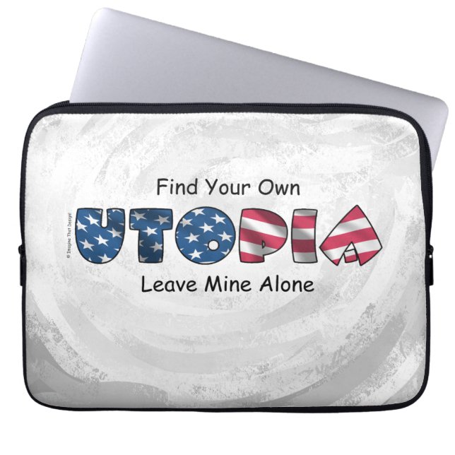 Protection Pour Ordinateur Portable Mon utopie (Devant)