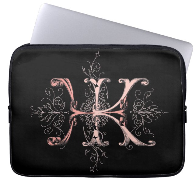 Protection Pour Ordinateur Portable Monogramme de HKH (Devant)