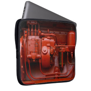 Protection Pour Ordinateur Portable Moteur Tracteur rouge
