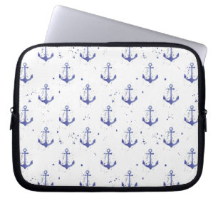 Protection Pour Ordinateur Portable Motif 2 d'Ancre d'aquarelle