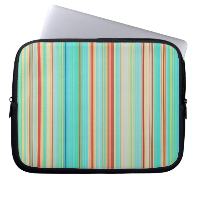 Protection Pour Ordinateur Portable Motif à bandes multiples (Devant)