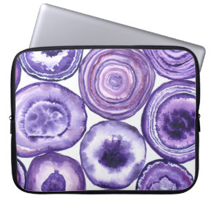 Protection Pour Ordinateur Portable Motif agate violet