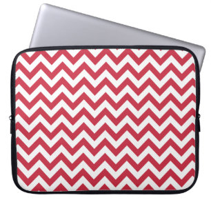 Protection Pour Ordinateur Portable Motif blanc rouge de Chevron