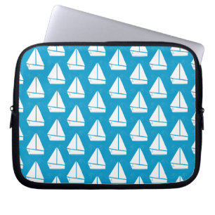 Protection Pour Ordinateur Portable Motif bleu-clair de voilier