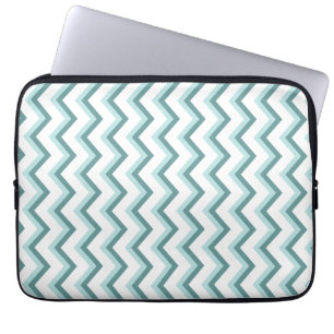 Protection Pour Ordinateur Portable Motif Chevron ZigZag dans Mint Green