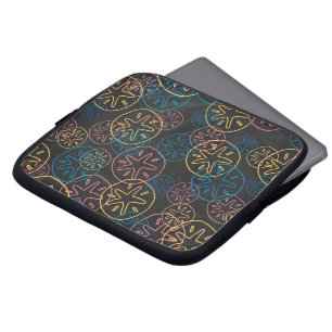 Protection Pour Ordinateur Portable Motif couleur sable sur noir