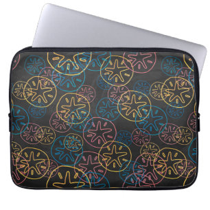 Protection Pour Ordinateur Portable Motif couleur sable sur noir