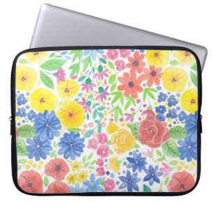 Protection Pour Ordinateur Portable Motif d'aquarelle florale
