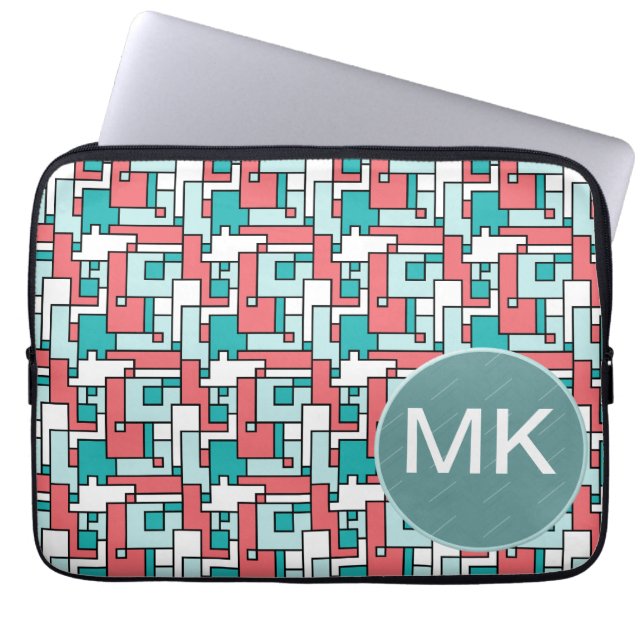 Protection Pour Ordinateur Portable Motif de briques rétro (Devant)