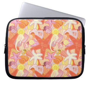 Protection Pour Ordinateur Portable Motif de créature maritime Pastel