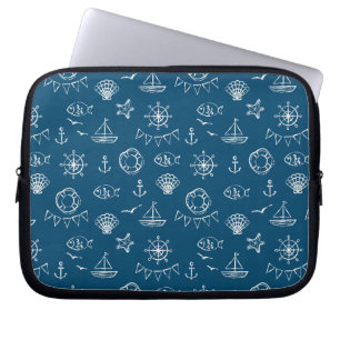 Protection Pour Ordinateur Portable Motif de dessin de calque marine 2