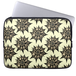 Protection Pour Ordinateur Portable Motif de fleurs florales gothiques Sepia Spirit