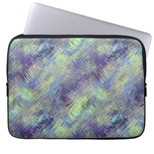 Protection Pour Ordinateur Portable Motif de fluides bleu tanzanite