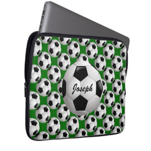 Protection Pour Ordinateur Portable Motif de football personnalisé