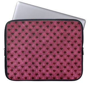 Protection Pour Ordinateur Portable Motif de Grunge de Coeurs Sombres