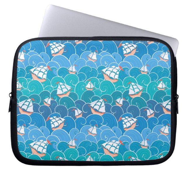 Protection Pour Ordinateur Portable Motif de la mer des Rochers (Devant)