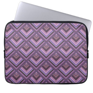 Protection Pour Ordinateur Portable Motif de l'échelle des bandes de mauve