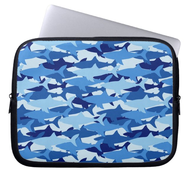 Protection Pour Ordinateur Portable Motif de requin bleu (Devant)