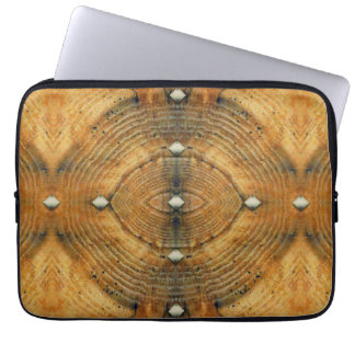 Protection Pour Ordinateur Portable Motif de sol clouté en brun doré