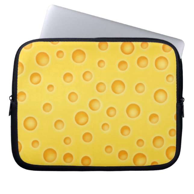 Protection Pour Ordinateur Portable Motif de texture au fromage suisse (Devant)