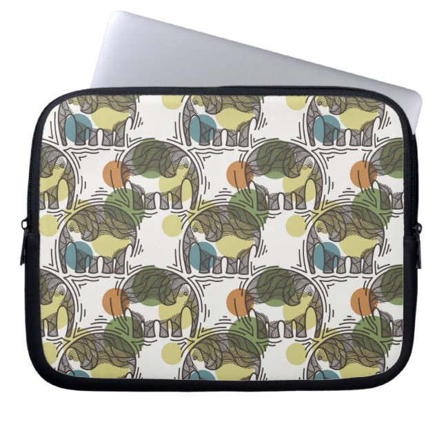 Protection Pour Ordinateur Portable Motif d'éléphant (Devant)