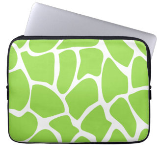 Protection Pour Ordinateur Portable Motif d'impression de girafe en vert de chaux