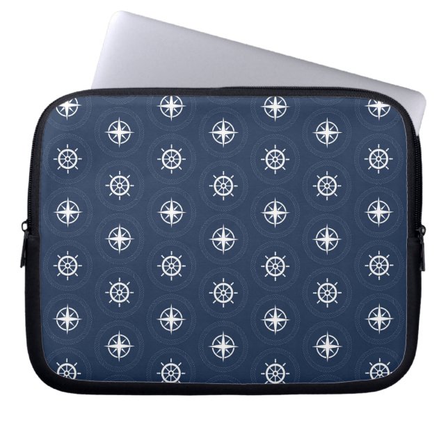 Protection Pour Ordinateur Portable Motif d'outils maritimes (Devant)