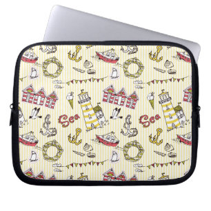 Protection Pour Ordinateur Portable Motif mignon de scène de plage