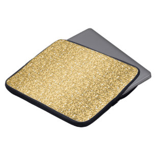 Protection Pour Ordinateur Portable Motif Parties scintillant or