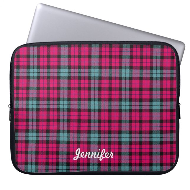 Protection Pour Ordinateur Portable Motif plat rose clair chaud (Devant)