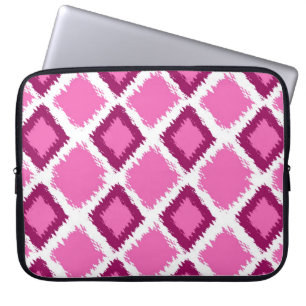 Protection Pour Ordinateur Portable Motif rose d'Ikat de diamant
