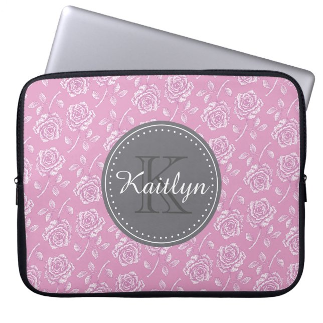 Protection Pour Ordinateur Portable Motif rose rose chic (Devant)