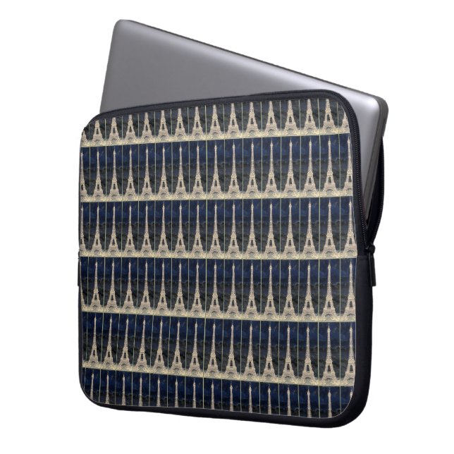 Protection Pour Ordinateur Portable Motif Tour Eiffel (devant gauche)