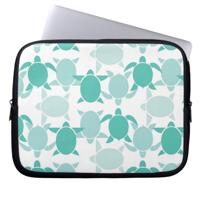 Protection Pour Ordinateur Portable Motif turquoise de tortue (Devant)