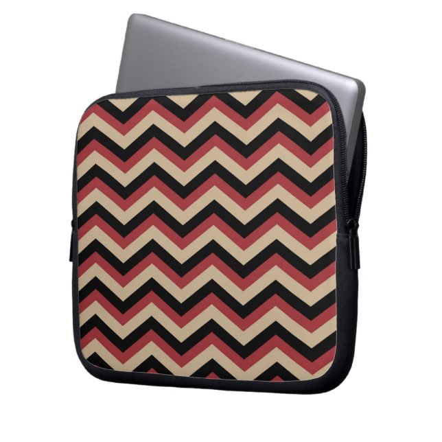 Protection Pour Ordinateur Portable Motif Zig Zag moderne (devant gauche)