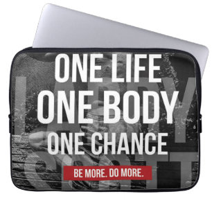 Protection Pour Ordinateur Portable Motivation de la musculation - Une vie, un corps,