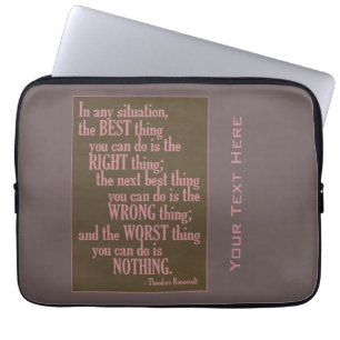 Protection Pour Ordinateur Portable Motivationnel "Faire quelque chose" Citer les manc