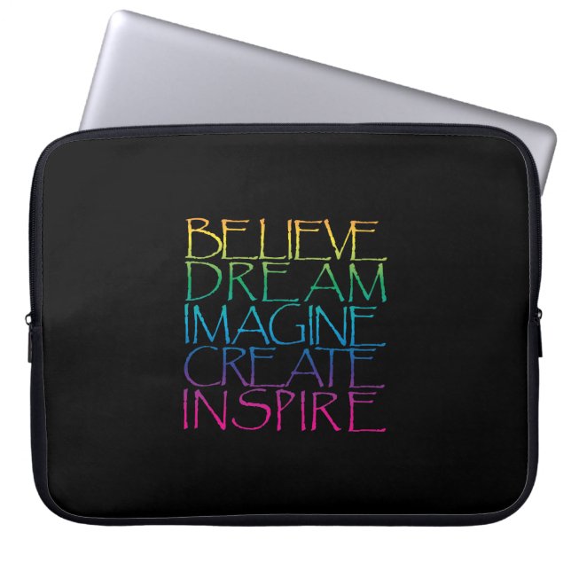 Protection Pour Ordinateur Portable Mots Inspirants (Devant)