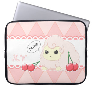 Protection Pour Ordinateur Portable Moutons fiesty de rose mignon de kawaii avec des