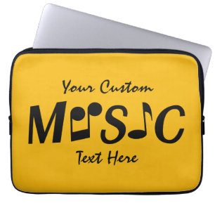 Protection Pour Ordinateur Portable MUSIQUE - Manches personnalisées pour ordinateur p