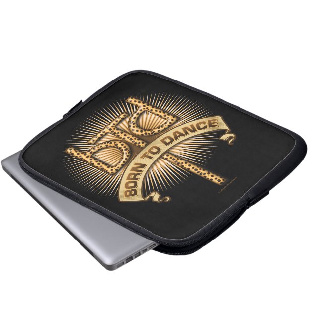 Protection Pour Ordinateur Portable Né à la danse (léopard) (Devant bas)