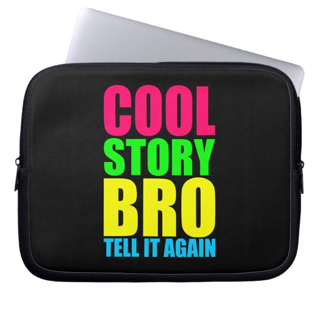 Protection Pour Ordinateur Portable Neon Cool Story Bro (Devant)