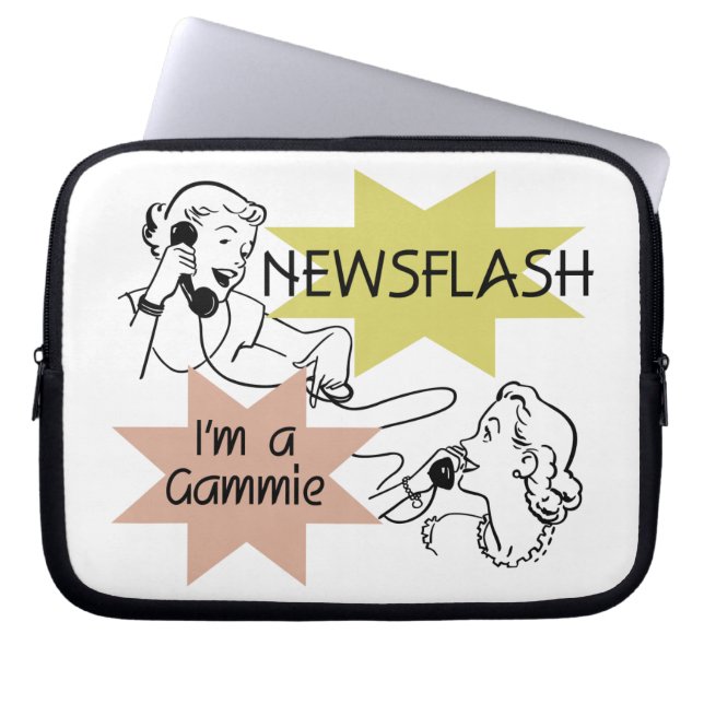 Protection Pour Ordinateur Portable Newsflash Je suis un cadeau Gammie (Devant)