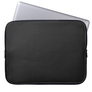 Protection Pour Ordinateur Portable Noir de charbon de bois moderne personnalisable 15