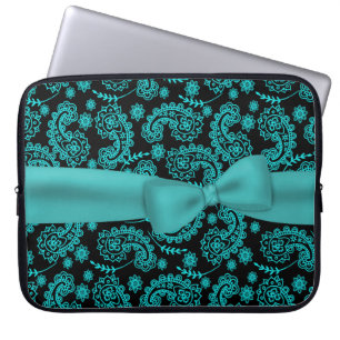 Protection Pour Ordinateur Portable Noir et caisse d'ordinateur portable de motif de